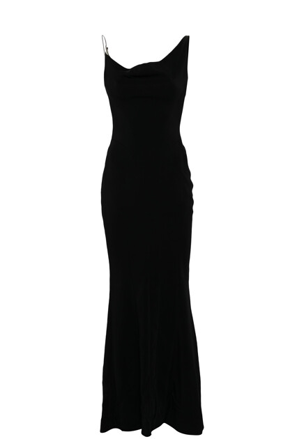 Платье из крепа с металлическим эффектом  MUGLER