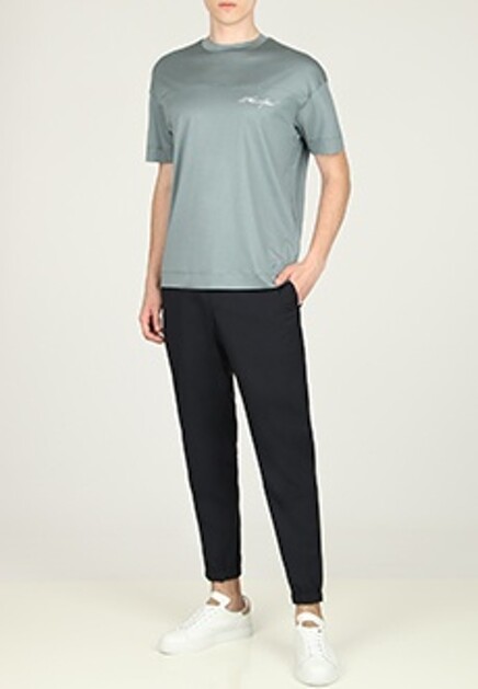 Футболка с логотипом EMPORIO ARMANI