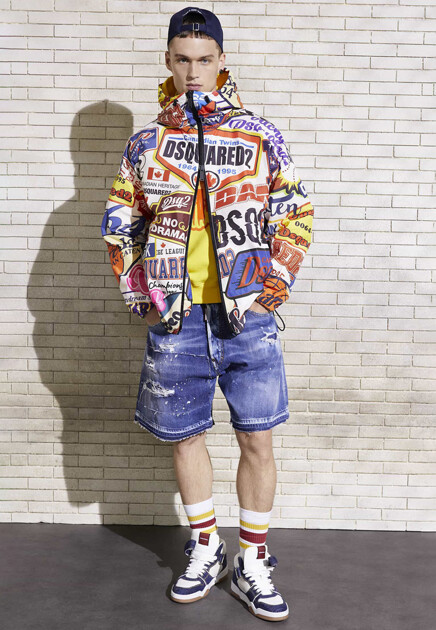 Худи с крупным логотипом  DSQUARED2 - ИТАЛИЯ