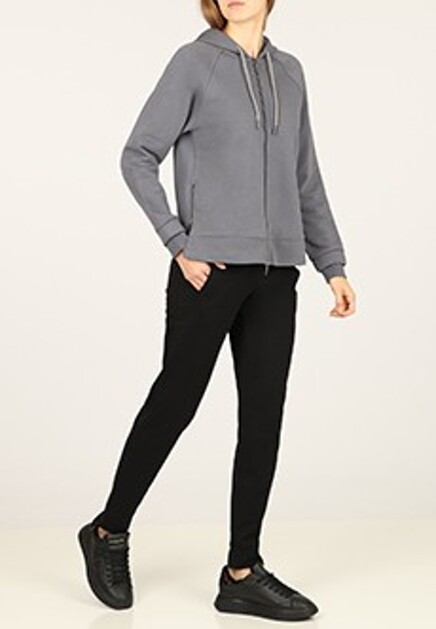 Толстовка с принтом на спине EMPORIO ARMANI