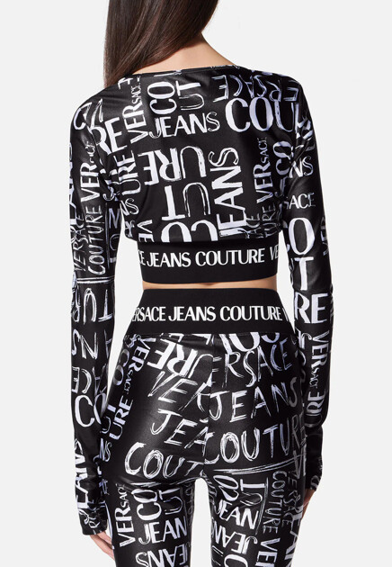 Топ VERSACE JEANS COUTURE  - Полиэстер - цвет черный