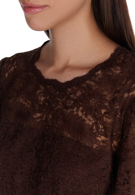 Платье с ажурным кружевом ERMANNO SCERVINO