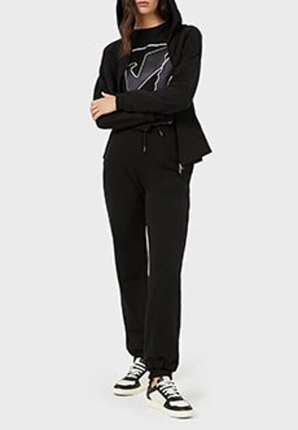 Толстовка с принтом на спине EMPORIO ARMANI