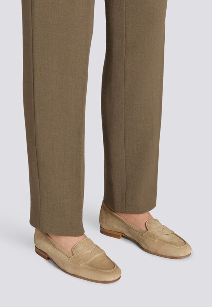 Замшевые лоферы SANTONI