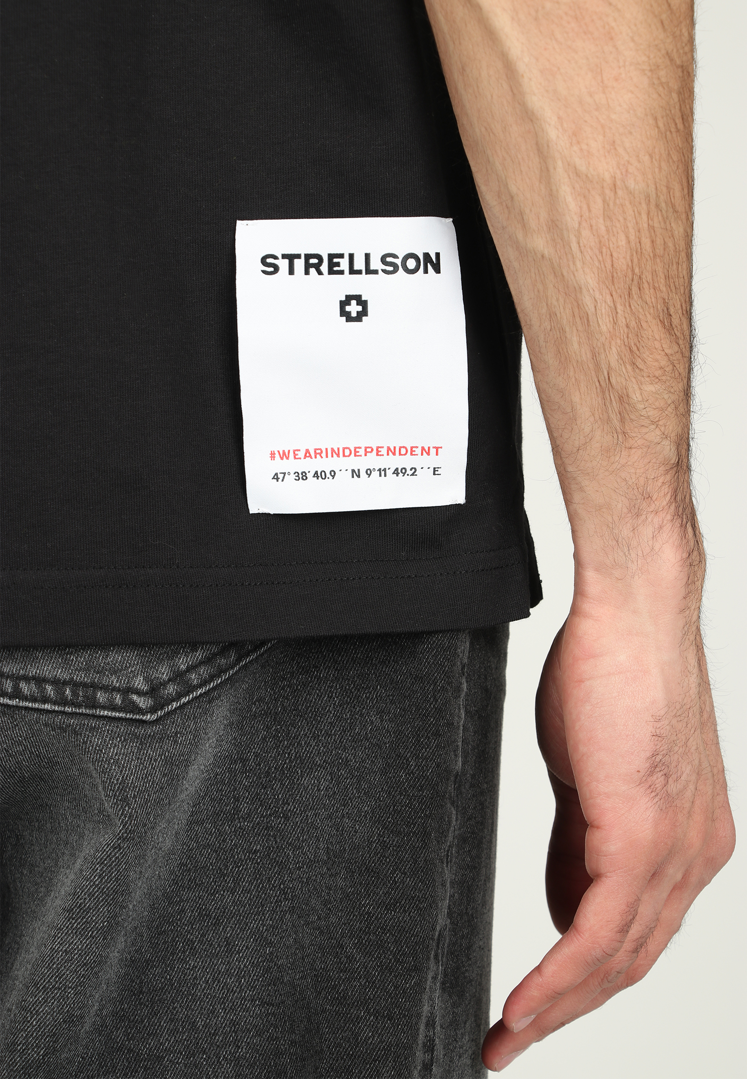 Футболка STRELLSON  - Хлопок - цвет черный
