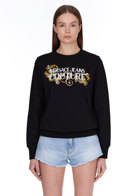 Свитшот VERSACE JEANS COUTURE  - Хлопок - цвет черный