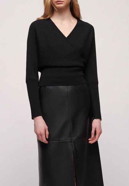 Шерстяной пуловер Mius LUISA SPAGNOLI - ИТАЛИЯ