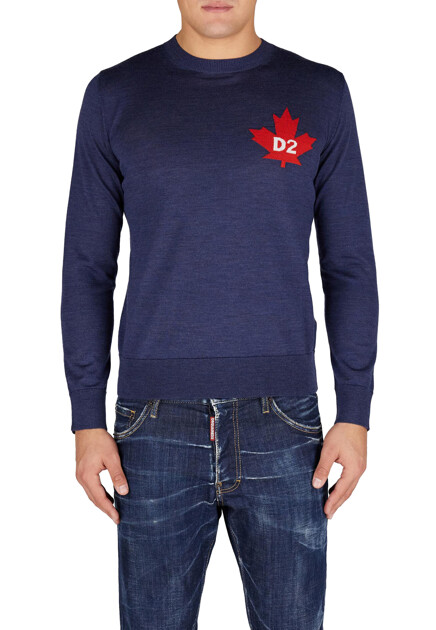 Джемпер с крупным логотипом  DSQUARED2