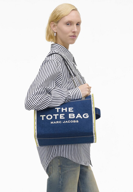 Сумка-тоут The Denim Chain Medium Tote Bag MARC JACOBS