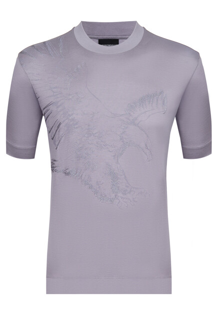 Футболка с вышивкой  EMPORIO ARMANI