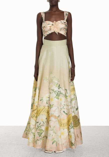 Топ-бюстье Blush Garden Floral с объемным цветком ZIMMERMANN - АВСТРАЛИЯ