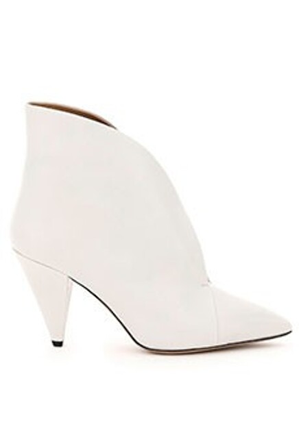 Белые ботильоны из кожи ARFEE ISABEL MARANT