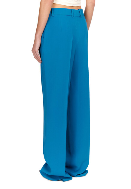 Брюки ERMANNO SCERVINO  - Вискоза, Ацетат - цвет синий