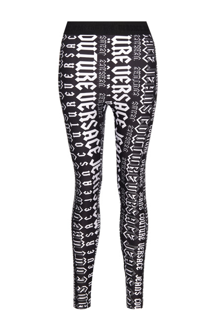 Легинсы с логотипированным принтом  VERSACE JEANS COUTURE