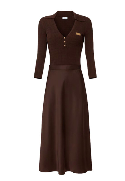 Комбинированное платье ELISABETTA FRANCHI