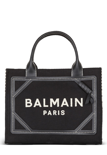 Сумка-шоппер с вышитым логотипом  BALMAIN