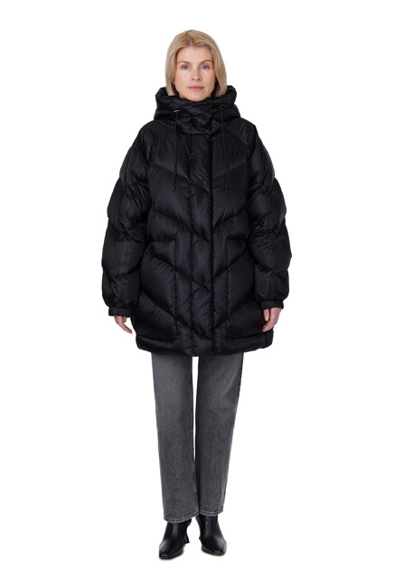 Стёганый пуховик с капюшоном MONCLER - ИТАЛИЯ