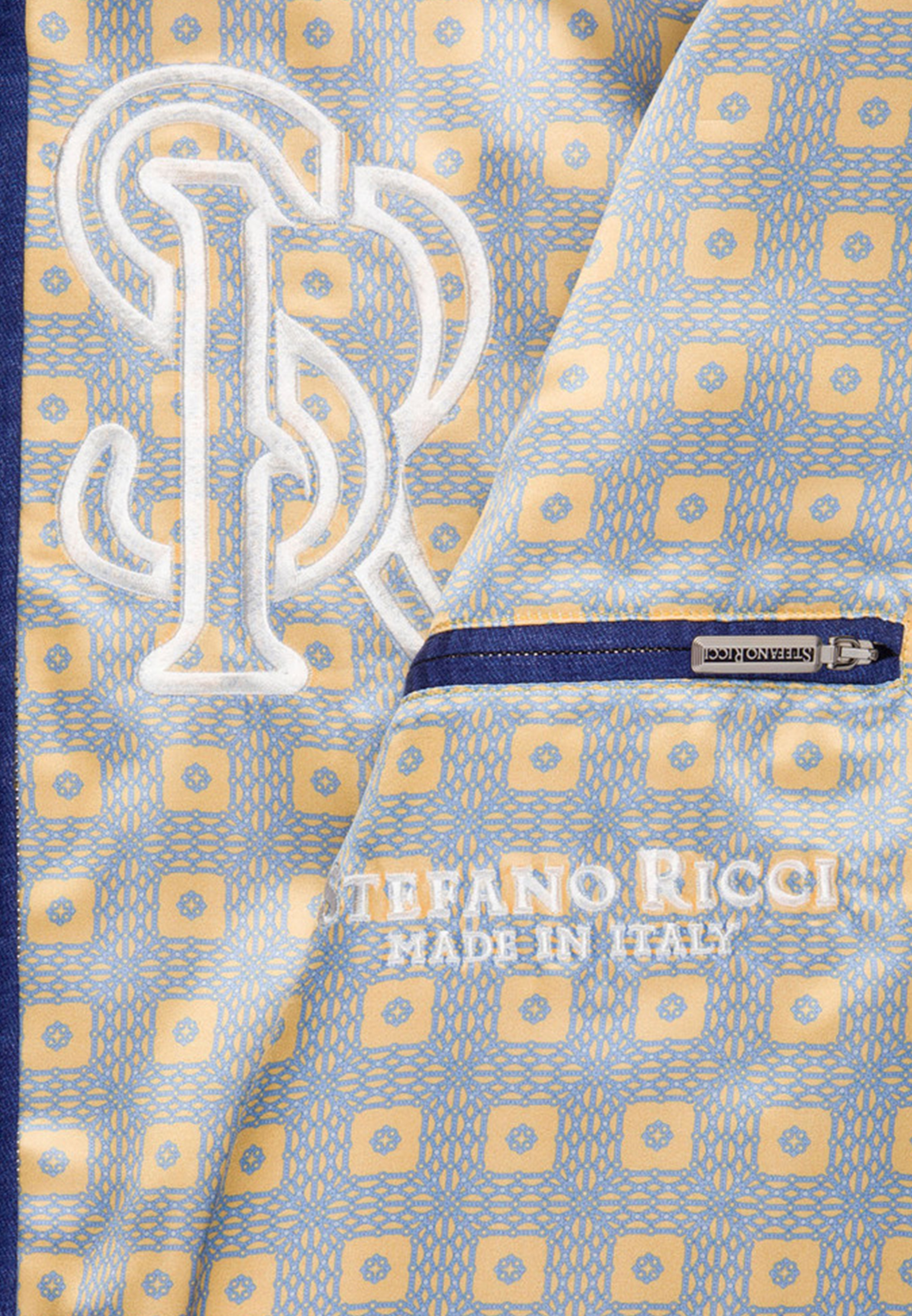 Ветровка STEFANO RICCI  - Кашемир, Шелк - цвет синий