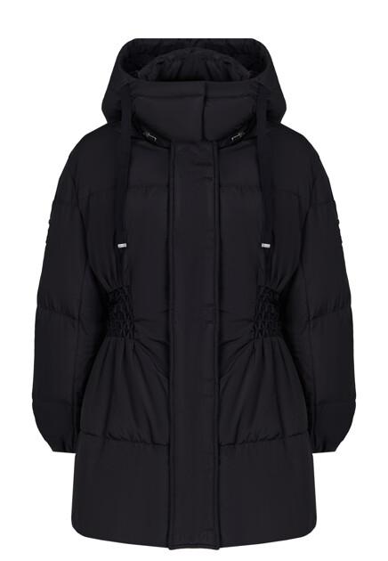 Приталенный пуховик с вышитым логотипом  ERMANNO SCERVINO