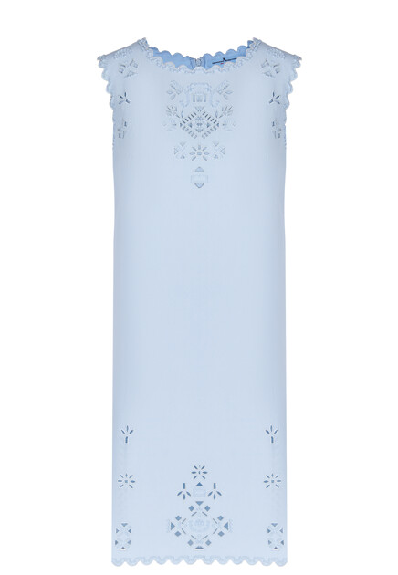 Мини-платье с перфарированным орнаментом ERMANNO SCERVINO
