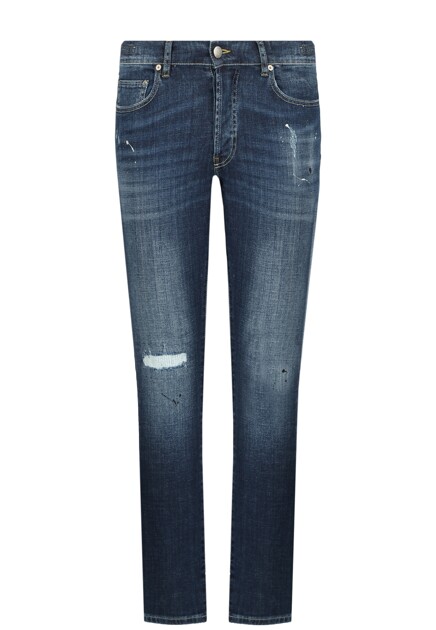 Джинсы с эффектом делаве BARMAS JEANS