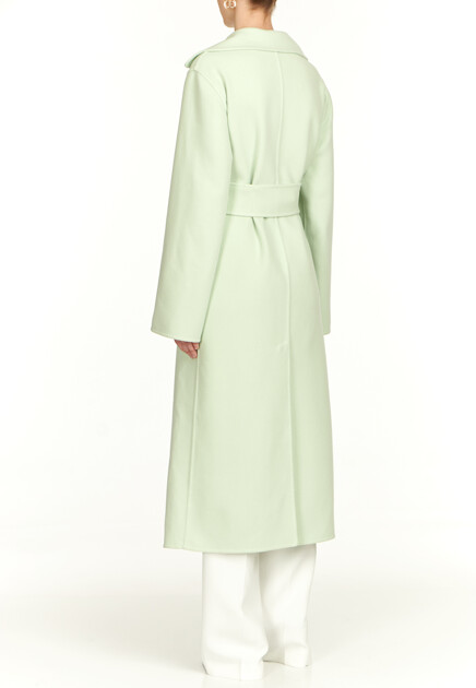 Пальто JIL SANDER  - Шерсть - цвет зеленый