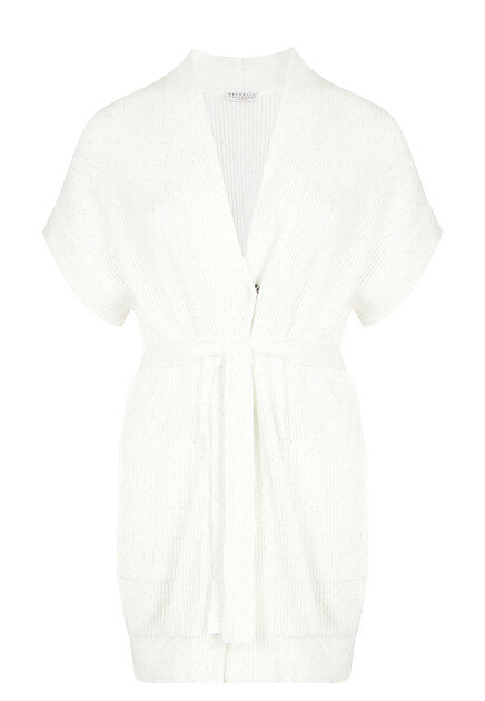 Кардиган с короткими рукавами BRUNELLO CUCINELLI