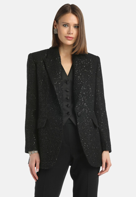 Жакет LUISA SPAGNOLI  - Полиэстер, Шерсть