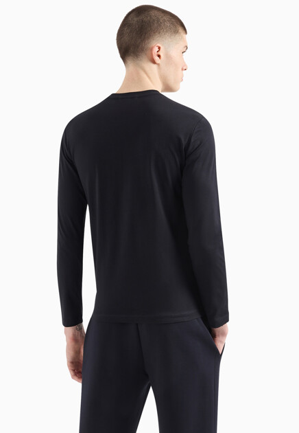 Лонгслив EMPORIO ARMANI  - Хлопок