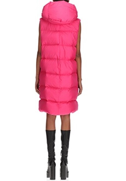 Удлиненный жилет с капюшоном ERMANNO SCERVINO