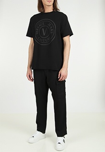Футболка с логотипом VERSACE JEANS COUTURE