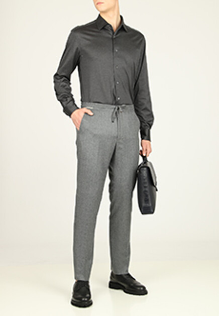 Брюки на кулиске из мягкой шерсти  CORNELIANI