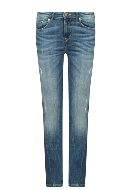 Джинсы с эффектом потертостей TOMMY JEANS