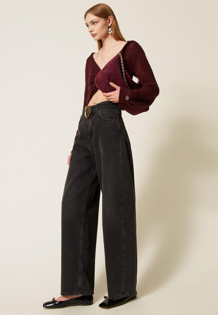 Джинсы TWINSET Milano  - Хлопок - цвет черный