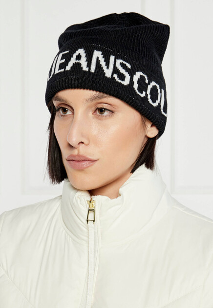 Шапка VERSACE JEANS COUTURE  - Шерсть, Акрил - цвет черный