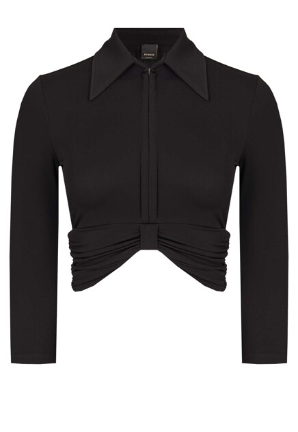 Укороченная блуза из вискозы PINKO