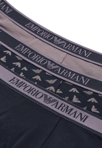 Комплект боксеров EMPORIO ARMANI Underwear  - Хлопок - цвет синий