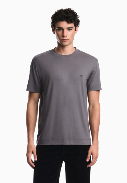 Футболка EMPORIO ARMANI  - Модал - цвет серый