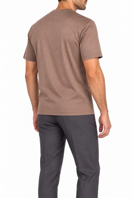 Футболка ZILLI  50 размера - цвет коричневый