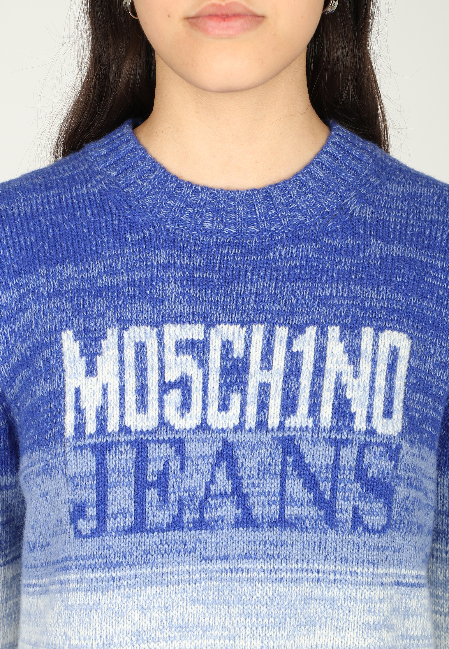 Платье MOSCHINO JEANS  - Шерсть - цвет голубой