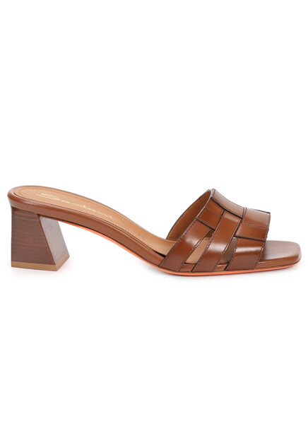 Мюли из натуральной кожи SANTONI - ИТАЛИЯ