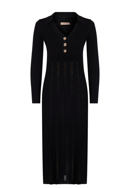 Трикотажное платье с воротником TWINSET Milano