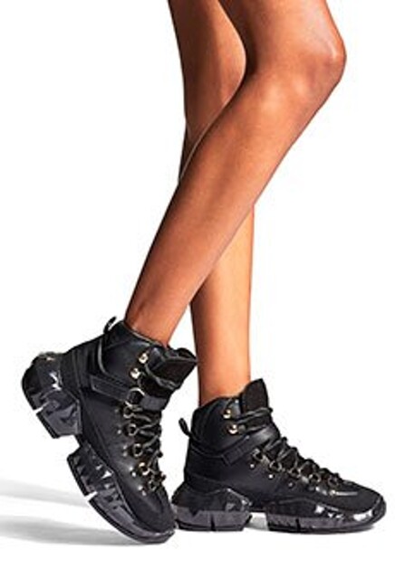 Черные кроссовки JIMMY CHOO