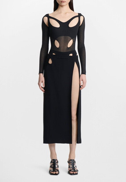 Боди DION LEE  - Хлопок, Полиамид - цвет черный