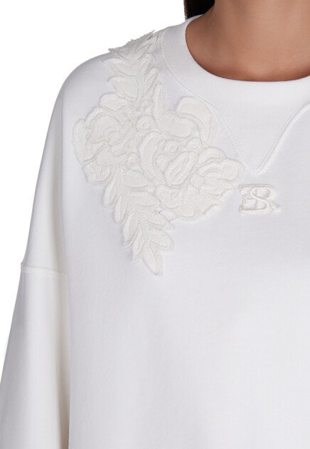 Свитшот с вышитым логотипом ERMANNO SCERVINO - ИТАЛИЯ