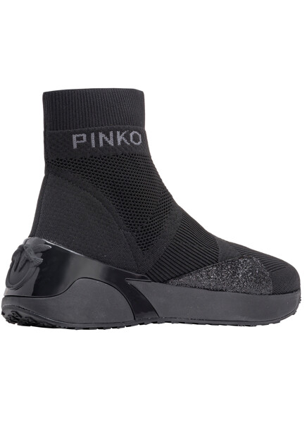 Кроссовки PINKO  - Текстиль - цвет черный
