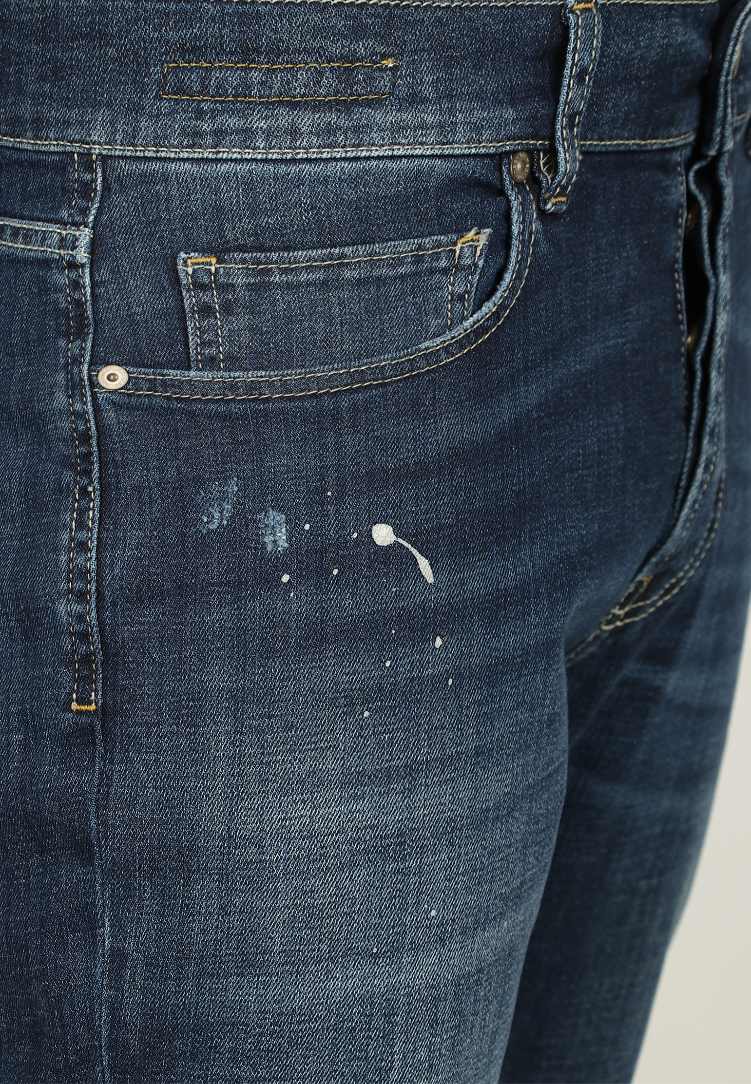 Джинсы с эффектом делаве BARMAS JEANS