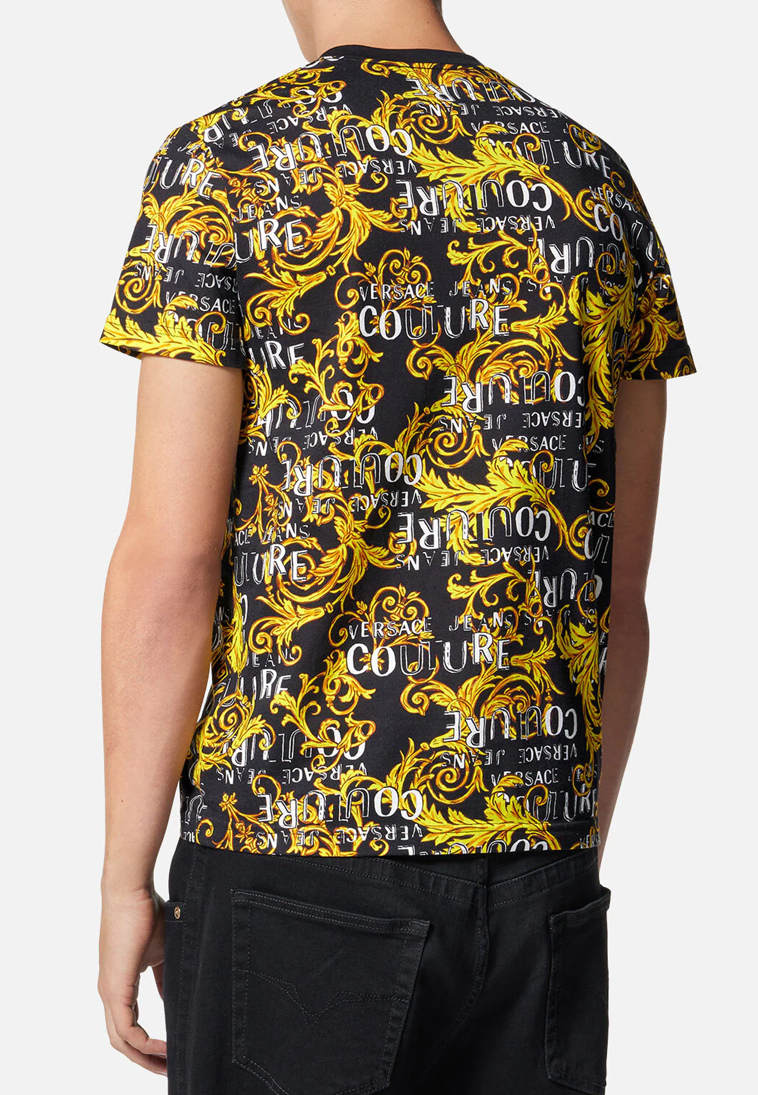 Футболка VERSACE JEANS COUTURE  - Хлопок - цвет черный