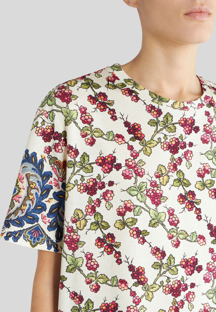 Футболка ETRO  - Хлопок - цвет белый