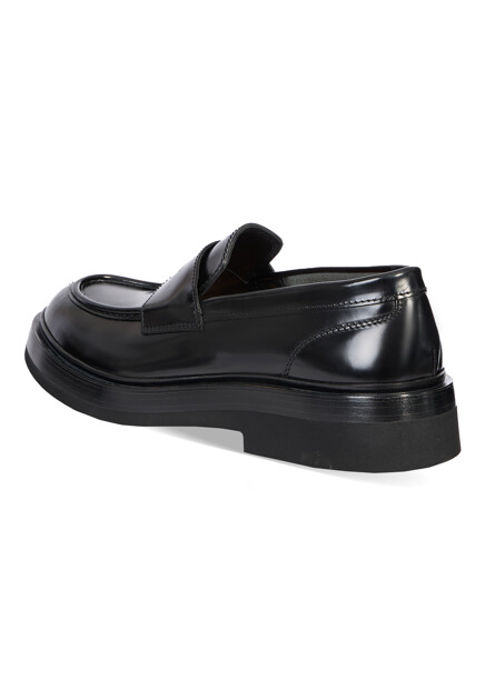 Лоферы SANTONI  - цвет черный